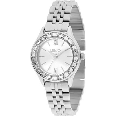 Liu Jo Season TLJ2191 Montre pour femme avec boîtier et bracelet en acier inoxydable, couleur du cadran : argenté, diamètre du boîtier : 30 mm Liu Jo Season TLJ2191 Montre pour femme avec boîtier et bracelet en acier inoxydable, couleur du cadran : argenté, diamètre du boîtier : 30 mm
