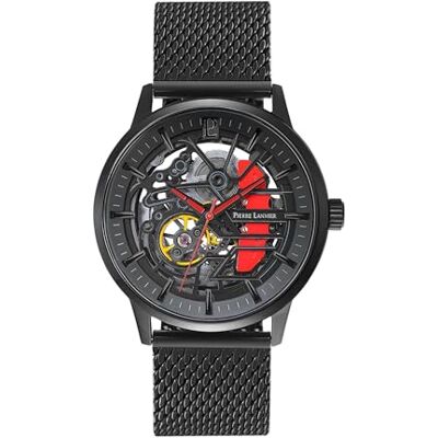 Pierre Lannier Montres-Bracelets pour Hommes 338A439, Noir, bracelet Pierre Lannier Montres-Bracelets pour Hommes 338A439, Noir, bracelet