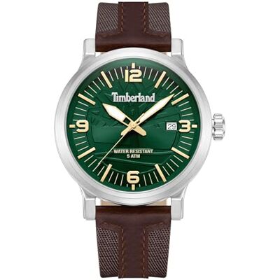Timberland Montre Westerley cadran vert cuir marron Timberland Montre Westerley cadran vert cuir marron