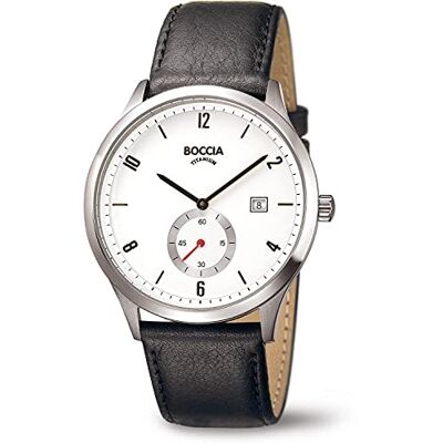 Boccia Homme Digital Quartz Montre avec Bracelet en Cuir 3606-01 Boccia Homme Digital Quartz Montre avec Bracelet en Cuir 3606-01