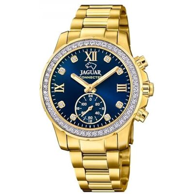 JAGUAR Montre pour femme J983/3 Connected Lady Boîtier en acier inoxydable 316l Doré Bracelet en acier inoxydable 316l Doré, or, Bracelet JAGUAR Montre pour femme J983/3 Connected Lady Boîtier en acier inoxydable 316l Doré Bracelet en acier inoxydable 316l Doré, or, Bracelet
