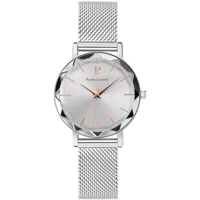 Pierre Lannier Femme Analogique Quartz Montre avec Bracelet en Acier Inoxydable 009M628, Noir, Scintillant Pierre Lannier Femme Analogique Quartz Montre avec Bracelet en Acier Inoxydable 009M628, Noir, Scintillant