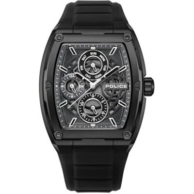 Police Montre analogique à quartz japonais pour homme avec bracelet en silicone PEWJQ0004501 Police Montre analogique à quartz japonais pour homme avec bracelet en silicone PEWJQ0004501
