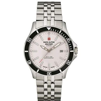 Alpine 7022.1 Montre à quartz analogique pour homme en acier inoxydable, Acier/argent/1132sam, Bracelet Alpine 7022.1 Montre à quartz analogique pour homme en acier inoxydable, Acier/argent/1132sam, Bracelet