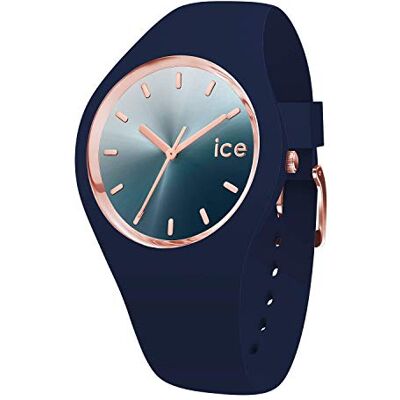 ICE-WATCH ICE sunset Blue Montre bleue pour femme avec bracelet en silicone 015751 (Medium) ICE-WATCH ICE sunset Blue Montre bleue pour femme avec bracelet en silicone 015751 (Medium)