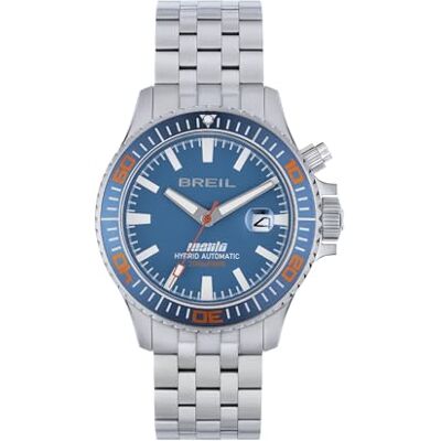 BREIL Manta P.R.O. TW2015 Montre pour homme avec bracelet en acier inoxydable, étanchéité 200 mètres, diamètre du boîtier 43 mm, bleu, Moderne BREIL Manta P.R.O. TW2015 Montre pour homme avec bracelet en acier inoxydable, étanchéité 200 mètres, diamètre du boîtier 43 mm, bleu, Moderne