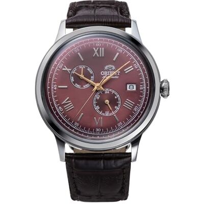 Orient Montre élégante RA-AK0705R10B, Rouge vin, Classique Orient Montre élégante RA-AK0705R10B, Rouge vin, Classique