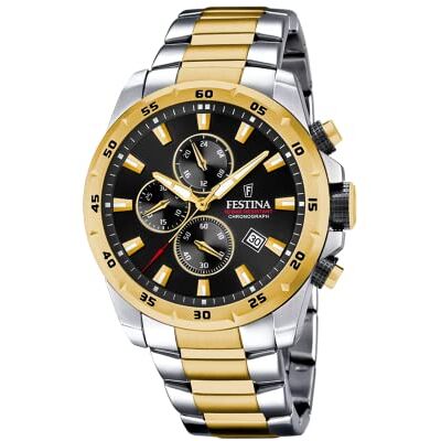 Festina Montre chronographe Timeless F20562/4 acier inoxydable Festina Montre chronographe Timeless F20562/4 acier inoxydable