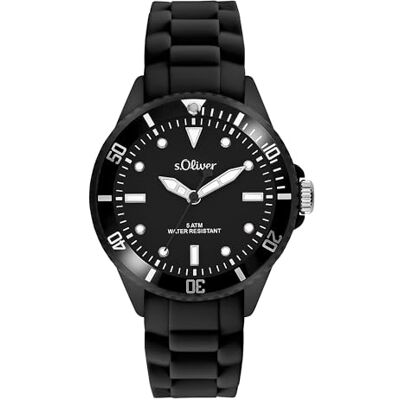 s.Oliver montre unisexe analogique à quartz avec bracelet en silicone – SO-2295-PQ s.Oliver montre unisexe analogique à quartz avec bracelet en silicone – SO-2295-PQ