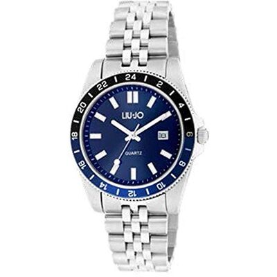 Liu Jo Montre analogique à quartz pour homme avec bracelet en acier inoxydable TLJ1749, argenté, Bracelet Liu Jo Montre analogique à quartz pour homme avec bracelet en acier inoxydable TLJ1749, argenté, Bracelet