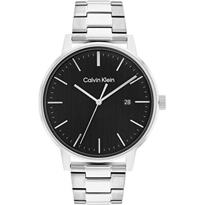 Calvin Montre Analogique à Quartz pour Homme Collection LINKED BRACELET FOR HIM avec Bracelet en Acier Inoxydable Calvin Montre Analogique à Quartz pour Homme Collection LINKED BRACELET FOR HIM avec Bracelet en Acier Inoxydable