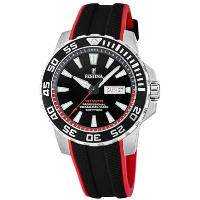 Festina Modèle analogique Cab.Ace.Cor.ESF.Noir Marque F20662/3, multicolore, bande Festina Modèle analogique Cab.Ace.Cor.ESF.Noir Marque F20662/3, multicolore, bande