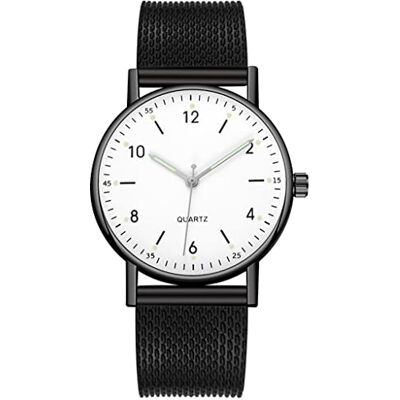 INGRAX Montres de style simple en argent pour dames montre à quartz haut de gamme en acier inoxydable cadran lumineux montre de loisirs hommes INGRAX Montres de style simple en argent pour dames montre à quartz haut de gamme en acier inoxydable cadran lumineux montre de loisirs hommes