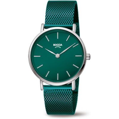 Boccia Montre analogique pour femme avec bracelet en acier inoxydable 3281-10 Boccia Montre analogique pour femme avec bracelet en acier inoxydable 3281-10