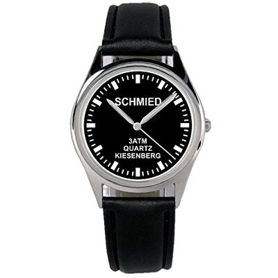 KIESENBERG Montre forgeron profession cadeau article idée fan femme homme unisexe bracelet quartz analogique 36 mm diamètre B-2431, Sangles KIESENBERG Montre forgeron profession cadeau article idée fan femme homme unisexe bracelet quartz analogique 36 mm diamètre B-2431, Sangles