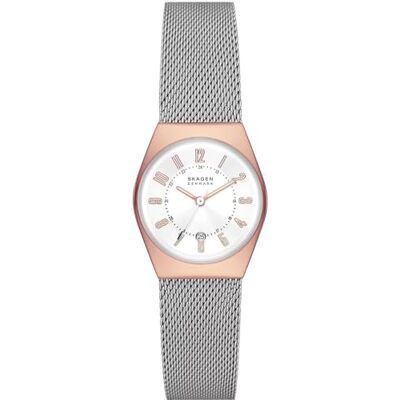 Skagen Grenen montre pour femmes, mouvement à quartz avec bracelet en acier inoxydable ou en cuir Skagen Grenen montre pour femmes, mouvement à quartz avec bracelet en acier inoxydable ou en cuir