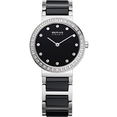 BERING Femmes Analogique Quartz Ceramic Collection Montre avec Bracelet en Acier Inoxydable/Céramique & Verre Saphir BERING Femmes Analogique Quartz Ceramic Collection Montre avec Bracelet en Acier Inoxydable/Céramique & Verre Saphir