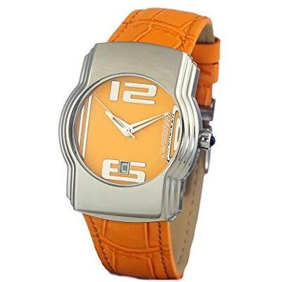 Chronotech Montre analogique pour femme à quartz avec bracelet en cuir CT7279B-07 Chronotech Montre analogique pour femme à quartz avec bracelet en cuir CT7279B-07