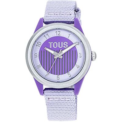 TOUS Mini 200351083 Montre analogique à quartz japonais avec bracelet en nylon pour femme TOUS Mini 200351083 Montre analogique à quartz japonais avec bracelet en nylon pour femme