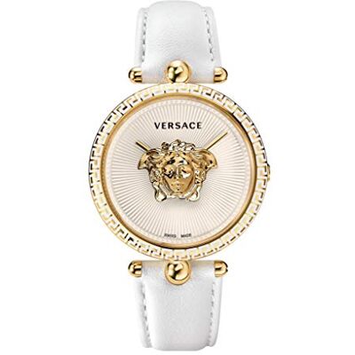 Versace VCO040017 Montre Femme Quartz Suisse Analogique Bracelet Cuir de Vachette Versace VCO040017 Montre Femme Quartz Suisse Analogique Bracelet Cuir de Vachette