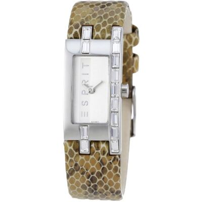 ESPRIT ES103182001 Montre à quartz analogique pour femme avec bracelet en cuir, Marron/argenté., bracelet ESPRIT ES103182001 Montre à quartz analogique pour femme avec bracelet en cuir, Marron/argenté., bracelet