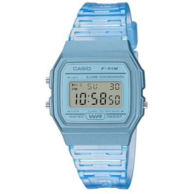 Casio , Bleu transparent, Montre à quartz Casio , Bleu transparent, Montre à quartz