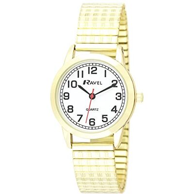 Ravel Montre à quartz unisexe pour tous les jours avec piste des minutes Ravel Montre à quartz unisexe pour tous les jours avec piste des minutes