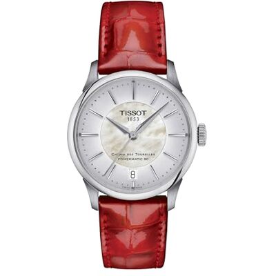 Tissot Montre automatique T1392071611100, Rouge, Sangle Tissot Montre automatique T1392071611100, Rouge, Sangle