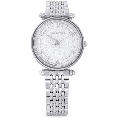 Swarovski Montre Crystalline Wonder avec un bracelet en métal dans les tons argentés, en acier inoxydable Swarovski Montre Crystalline Wonder avec un bracelet en métal dans les tons argentés, en acier inoxydable