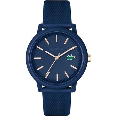 Lacoste Montre Analogique à Quartz pour homme avec Bracelet en silicone Bleu Marin 2011234 Lacoste Montre Analogique à Quartz pour homme avec Bracelet en silicone Bleu Marin 2011234