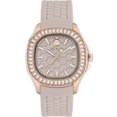 Philipp Plein Montre analogique à quartz pour femme $PECTRE Lady, Marron/or rose, Moderne Philipp Plein Montre analogique à quartz pour femme $PECTRE Lady, Marron/or rose, Moderne