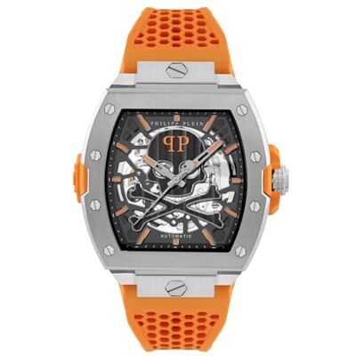 Philipp Plein Montre automatique pour homme The Skeleton édition limitée PWJFA1225 Silicone Philipp Plein Montre automatique pour homme The Skeleton édition limitée PWJFA1225 Silicone