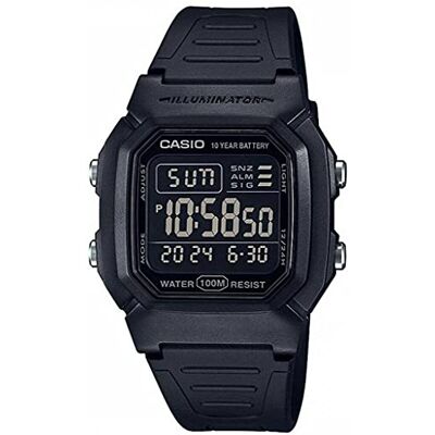 Casio Collection Montre numérique unisexe, noir, Noir Casio Collection Montre numérique unisexe, noir, Noir