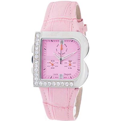 Laura Biagiotti Montre analogique pour femme à quartz avec bracelet en cuir LB0002L-RS Laura Biagiotti Montre analogique pour femme à quartz avec bracelet en cuir LB0002L-RS
