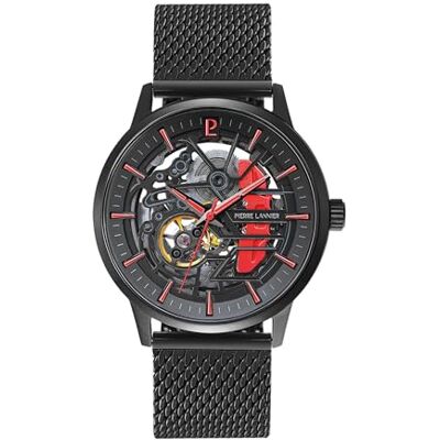 Pierre Lannier Montre Automatique Paddock, Noir, 43 Pierre Lannier Montre Automatique Paddock, Noir, 43