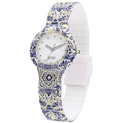 HIP HOP Montre Femme Mandala Montre-bracelet Blanc Mono-Couleur Cadran Blanc 3 Aiguilles Mouvement Quartz et Silicone Imprimé Blanc HWU1039 HIP HOP Montre Femme Mandala Montre-bracelet Blanc Mono-Couleur Cadran Blanc 3 Aiguilles Mouvement Quartz et Silicone Imprimé Blanc HWU1039