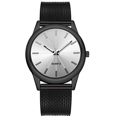 WIRMEC Montre pour homme avec bracelet supérieur en acier inoxydable pour femme Montre numérique décontractée et lumineuse Cadran noir, E, Bracelet WIRMEC Montre pour homme avec bracelet supérieur en acier inoxydable pour femme Montre numérique décontractée et lumineuse Cadran noir, E, Bracelet