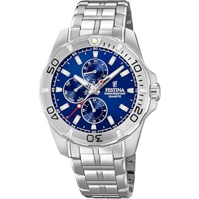 Festina Montre Homme Multifonction, PVD Bleu FE.F20445/2, Couleur : Bleu, Classique Festina Montre Homme Multifonction, PVD Bleu FE.F20445/2, Couleur : Bleu, Classique