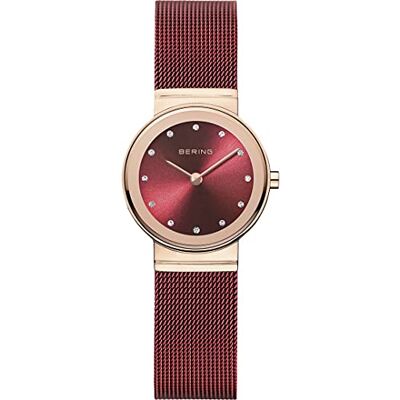BERING 10126-363R Montre analogique à Quartz pour Femme en Acier Inoxydable Rouge BERING 10126-363R Montre analogique à Quartz pour Femme en Acier Inoxydable Rouge