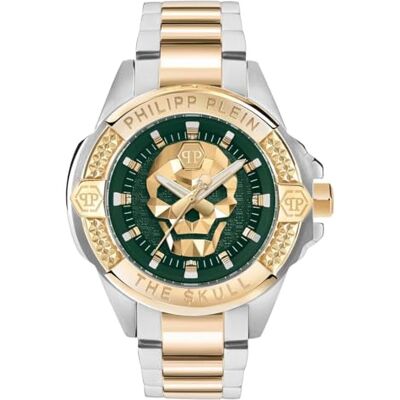 Philipp Plein The $Kull Montre analogique à quartz pour homme en acier inoxydable Philipp Plein The $Kull Montre analogique à quartz pour homme en acier inoxydable