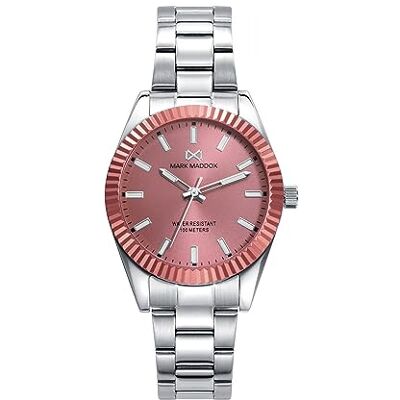 Mark Maddox Montre pour femme MM1000, Horloge Dame, Rose saumon, bracelet Mark Maddox Montre pour femme MM1000, Horloge Dame, Rose saumon, bracelet