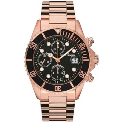 Revue Thommen Diver 17571.6167 Montre chronographe pour homme en acier inoxydable 42 mm, Bracelet Revue Thommen Diver 17571.6167 Montre chronographe pour homme en acier inoxydable 42 mm, Bracelet