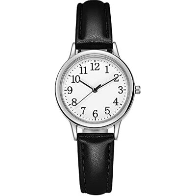 INGRAX Montres Bracelet en Cuir Montre à Quartz Montre Montre à Cadran Simple pour Femmes Montres de Luxe, A, sangle INGRAX Montres Bracelet en Cuir Montre à Quartz Montre Montre à Cadran Simple pour Femmes Montres de Luxe, A, sangle
