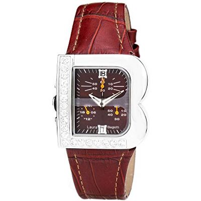 Laura Biagiotti Montre analogique pour femme à quartz avec bracelet en cuir LB0002L-10Z Laura Biagiotti Montre analogique pour femme à quartz avec bracelet en cuir LB0002L-10Z