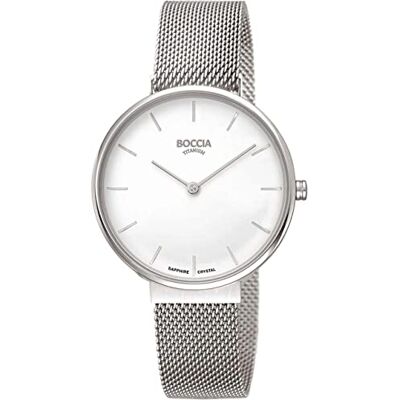 Boccia Femmes Analogique Quartz Montre avec Bracelet en Titane 3327-09, Argenté, Bracelet Boccia Femmes Analogique Quartz Montre avec Bracelet en Titane 3327-09, Argenté, Bracelet