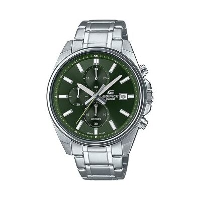 Edifice Montre chronographe à quartz pour homme avec bracelet en acier inoxydable EFV-610D-3CVUEF, Argenté., Bracelet Edifice Montre chronographe à quartz pour homme avec bracelet en acier inoxydable EFV-610D-3CVUEF, Argenté., Bracelet