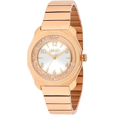 Liu Jo Time TLJ2190 Montre bracelet pour femme en acier inoxydable 34 mm Couleur or rose Liu Jo Time TLJ2190 Montre bracelet pour femme en acier inoxydable 34 mm Couleur or rose