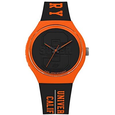 Superdry Montre décontractée SYG240BO, Noir, Sangle Superdry Montre décontractée SYG240BO, Noir, Sangle