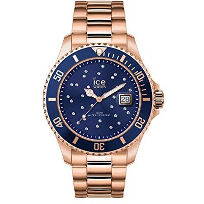 ICE-WATCH ICE Steel Blue Cosmos Rose-Gold Women's Wristwatch with Metal Strap 016774 (Medium) ICE-WATCH ICE Steel Blue Cosmos Rose-Gold Women's Wristwatch with Metal Strap 016774 (Medium)