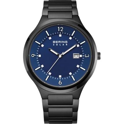 BERING Solar Movement 14442-727 Solar Collection Montre pour homme en acier inoxydable et verre saphir 5 ATM, Bracelet BERING Solar Movement 14442-727 Solar Collection Montre pour homme en acier inoxydable et verre saphir 5 ATM, Bracelet
